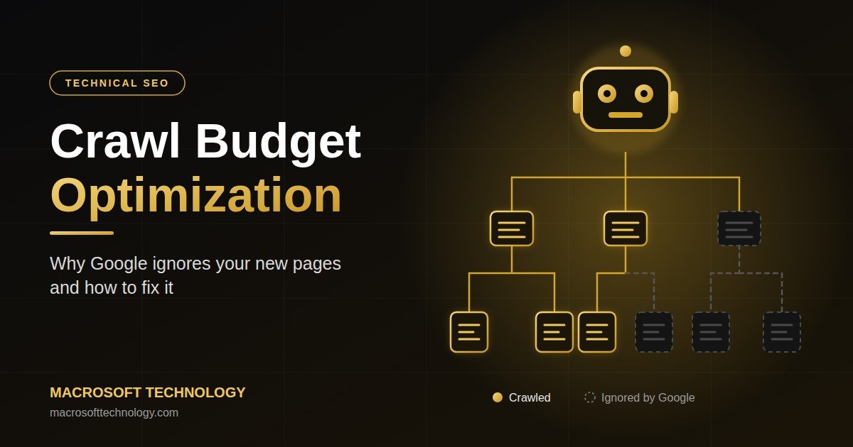 Crawl Budget Optimization: Why Google Ignores Your New Pages (and How to Fix It)